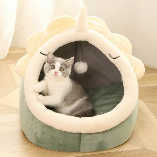 Dinosaur Pet House with Dangling Toy