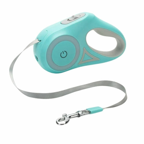 Retractable LED Dog Leash with Light & Brake