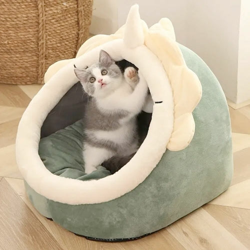 Dinosaur Pet House with Dangling Toy