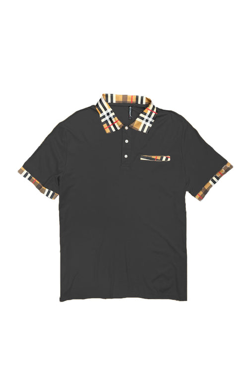 Checkered Polo & Pant Set
