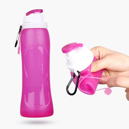 Collapsible Silicone Water Bottle – 500ml